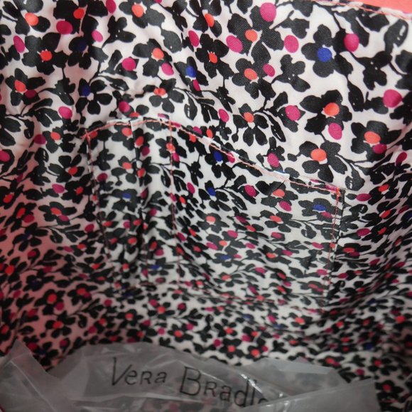 Vera Bradley Iconic Hipster Hobo Tote Shoulder Bag Coral Reef Quilted Large NWT - Picture 10 of 13